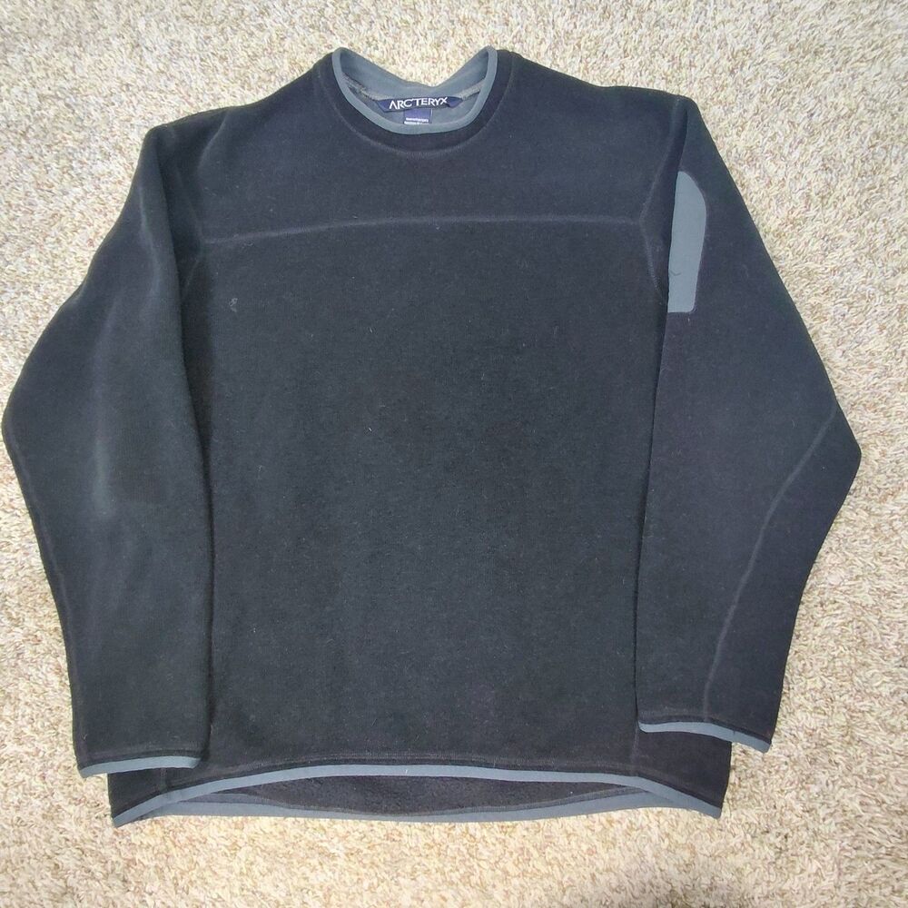 Vintage Arc'teryx Covert Sweatshirt Mens XL Black Pullover Fleece Arcteryx
